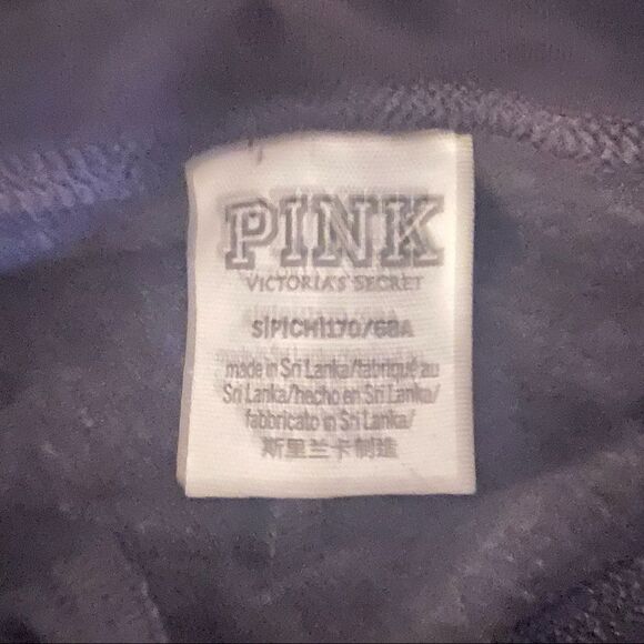 Pink Victoria Secret Black/Maroon/White Leggings Sz S - Picture 9 of 9